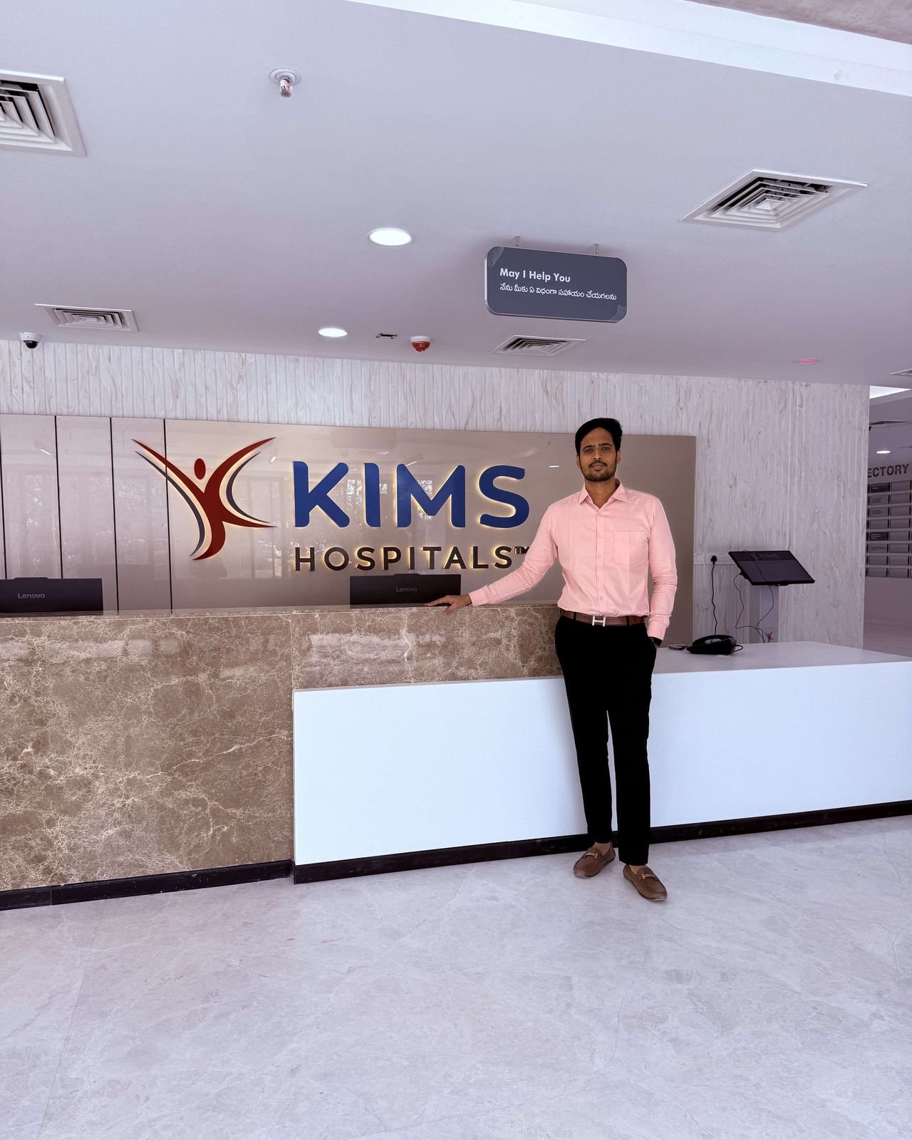 Dr Rahul Gunde at the KIMS Hospitals Kompally reception